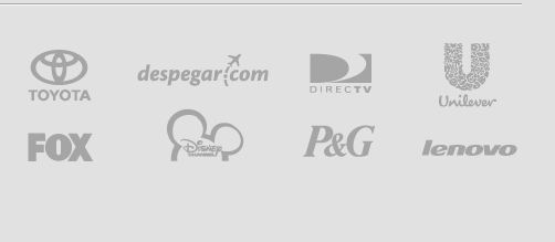 Marcas con cuyos equipos ha trabajado Juan Pittau: Toyota, Despegar, DirecTV, Unilever, Fox, Disney Channel, P&G y Lenovo